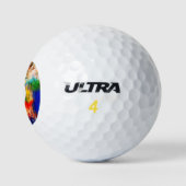 Farbige Textur Golfball (Logo)