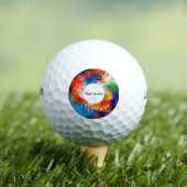 Farbige Textur Golfball (Insitu T-Shirt)