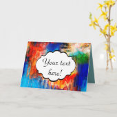 Farbige Textur Karte (Gelbe Blume)