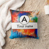 Farbige Textur Kissen (Decke)