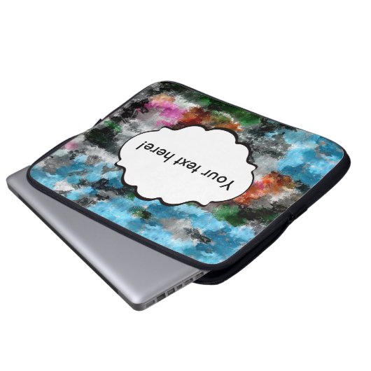 Farbige Textur Laptopschutzhülle (Vorne Knopf)