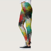 Farbige Textur Leggings (Links)