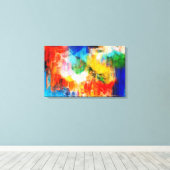 Farbige Textur Leinwanddruck (Insitu (Holzboden))