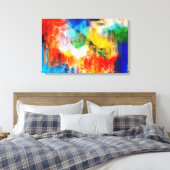 Farbige Textur Leinwanddruck (Insitu (Schlafzimmer))