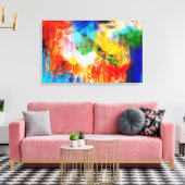 Farbige Textur Leinwanddruck (Insitu (Wohnzimmer))