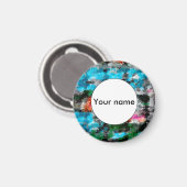 Farbige Textur Magnet (Vorderseite/Rückseite)