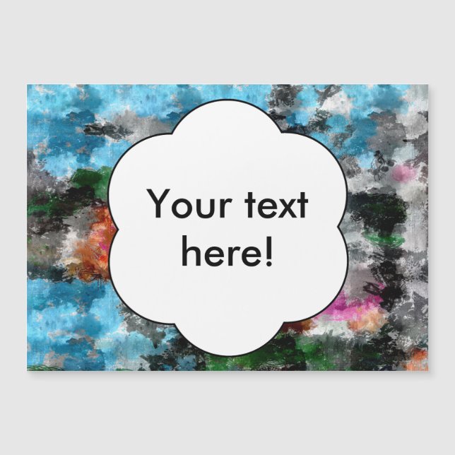 Farbige Textur Magnetkarte (Vorderseite)