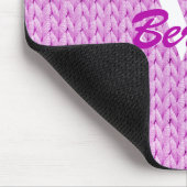 Farbige Textur-Maus-Pad mit Monogramm Mousepad (Ecke)