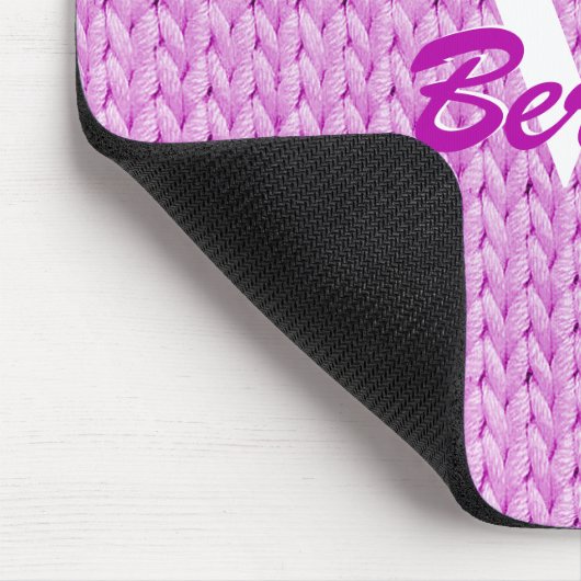 Farbige Textur-Maus-Pad mit Monogramm Mousepad (Ecke)