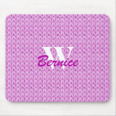 Farbige Textur-Maus-Pad mit Monogramm Mousepad (Vorne)