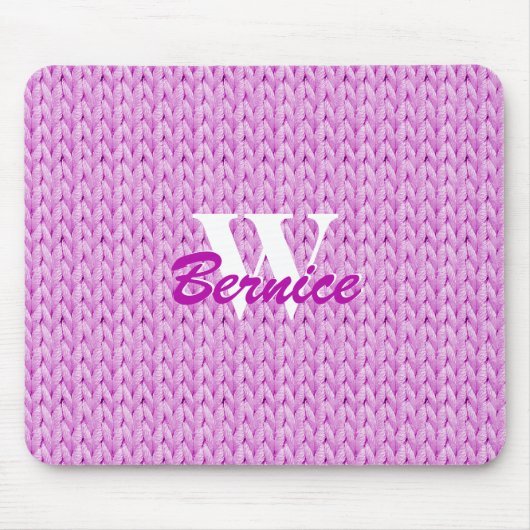 Farbige Textur-Maus-Pad mit Monogramm Mousepad (Vorne)