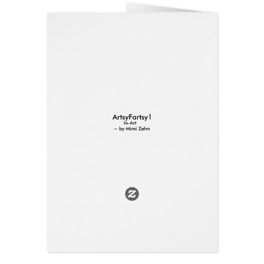 "Farbige Textur-Mischung" Blankokarte mit Umschlag (Hinten)