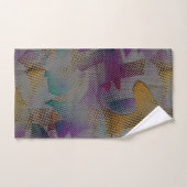 Farbige Textur mit kleinen chaotischen geometrisch Badhandtuch Set (Handtuch)