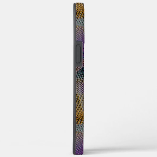 Farbige Textur mit kleinen chaotischen geometrisch Case-Mate iPhone Hülle (Rückseite / Rechts)