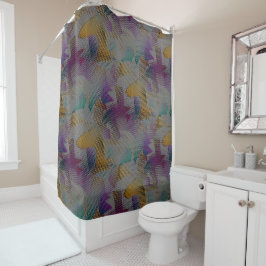 Farbige Textur mit kleinen chaotischen geometrisch Duschvorhang