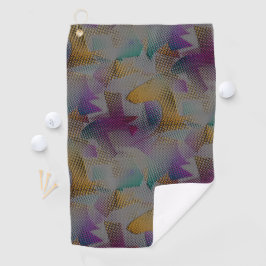 Farbige Textur mit kleinen chaotischen geometrisch Golfhandtuch