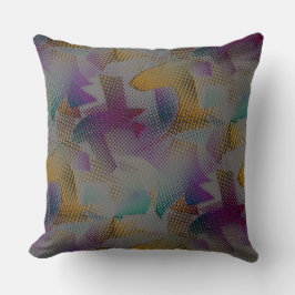 Farbige Textur mit kleinen chaotischen geometrisch Kissen