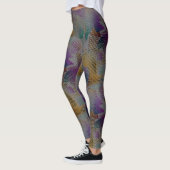 Farbige Textur mit kleinen chaotischen geometrisch Leggings (Links)