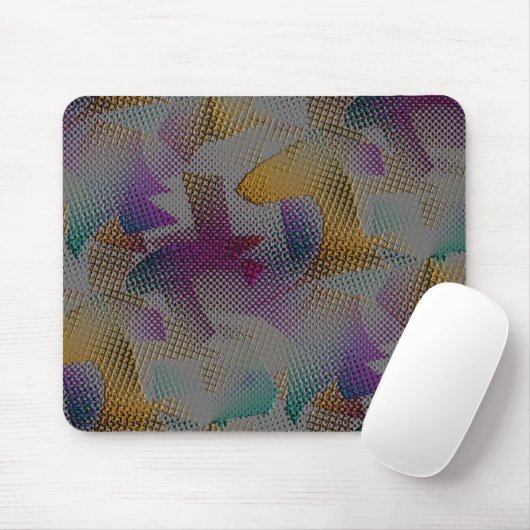 Farbige Textur mit kleinen chaotischen geometrisch Mousepad (Mit Mouse)