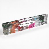 Farbige Textur Namensplakette