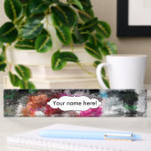 Farbige Textur Namensplakette