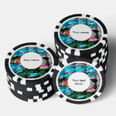 Farbige Textur Pokerchips (Stapel)