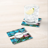 Farbige Textur Rechteckiger Pappuntersetzer (Vor Ort)