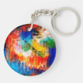 Farbige Textur Schlüsselanhänger (Rückseite)