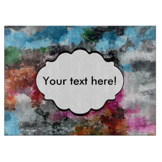 Farbige Textur Schneidebrett (Vorderseite)