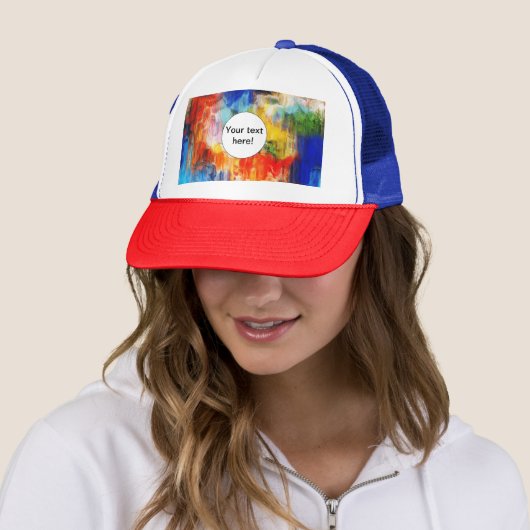 Farbige Textur Truckerkappe (Beispiel)