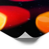 Farbige Textur, verschwommenes Hintergrundbild, Ku Poster (Ecke)