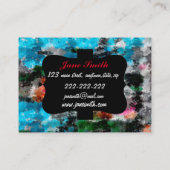 Farbige Textur Visitenkarte (Rückseite)