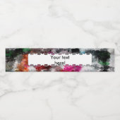 Farbige Textur Wasserflaschenetikett (Einzelnes Label)