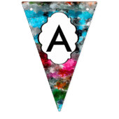 Farbige Textur Wimpelkette (Dritte Fahne)