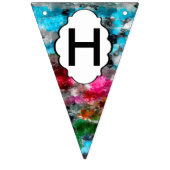 Farbige Textur Wimpelkette (Zweite Fahne)