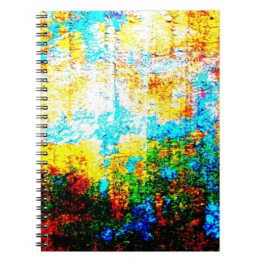 Farbige Texturwirkung. Schöne Abstrakte Decora Notizblock (Vorderseite)