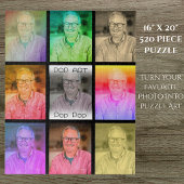 Farbige Tier-Foto-Puzzle Puzzle