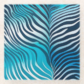 Farbige Tierdruckerei Art Untersetzer (Vorderseite)