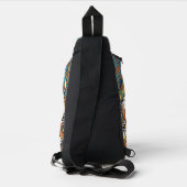 Farbige Tiermandala – Boho-Tier Crossbody Bag (Rückseite)
