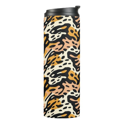 Farbige Tierwerbung 01 Thermosbecher (Nach links gedreht)