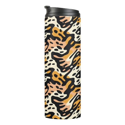 Farbige Tierwerbung 01 Thermosbecher (Nach rechts gedreht)