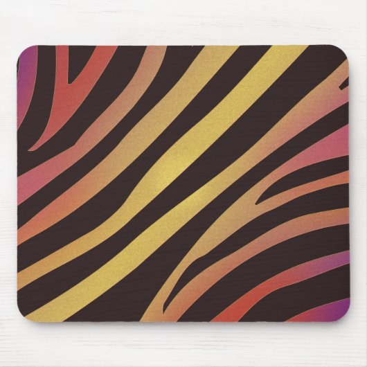 Farbige Tiger Animal Print Mousepad (Vorne)
