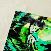 Farbige Tiger Artwork - Cooles Tiger Beach Handtuc Strandtuch (Beispiel)