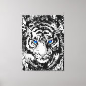 Farbige Tiger Canvas | Tiger Art Leinwanddruck (Vorderseite)