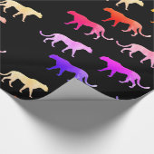 Farbige Tiger, Pumps, Gewohnheiten Geschenkpapier (Ecke)