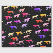 Farbige Tiger, Pumps, Gewohnheiten Geschenkpapier (Flach)