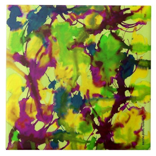 Farbige Tile Fliese (Vorderseite)