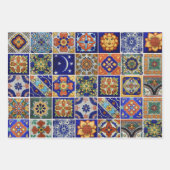 Farbige Tile mexikanische Talavera Print on Demand Geschenkpapier Set (Vorderseite 3)