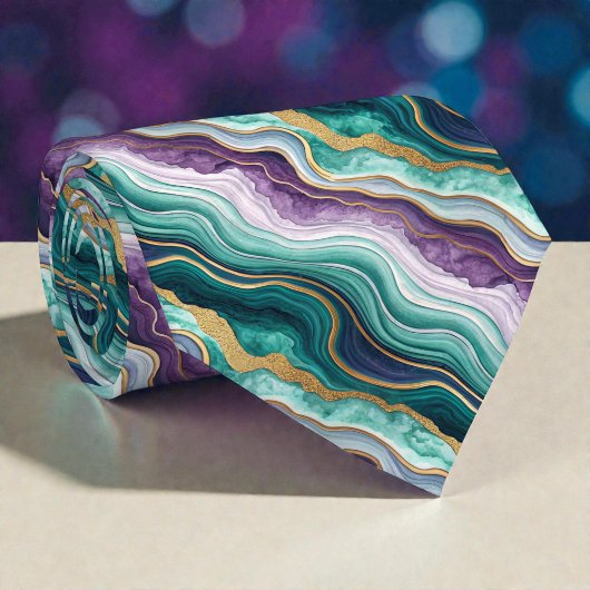 Farbige Tinte Wasserfarben Kunst Krawatte