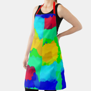 Farbige Tintenpatrone Abstrakt Multicolor Schürze